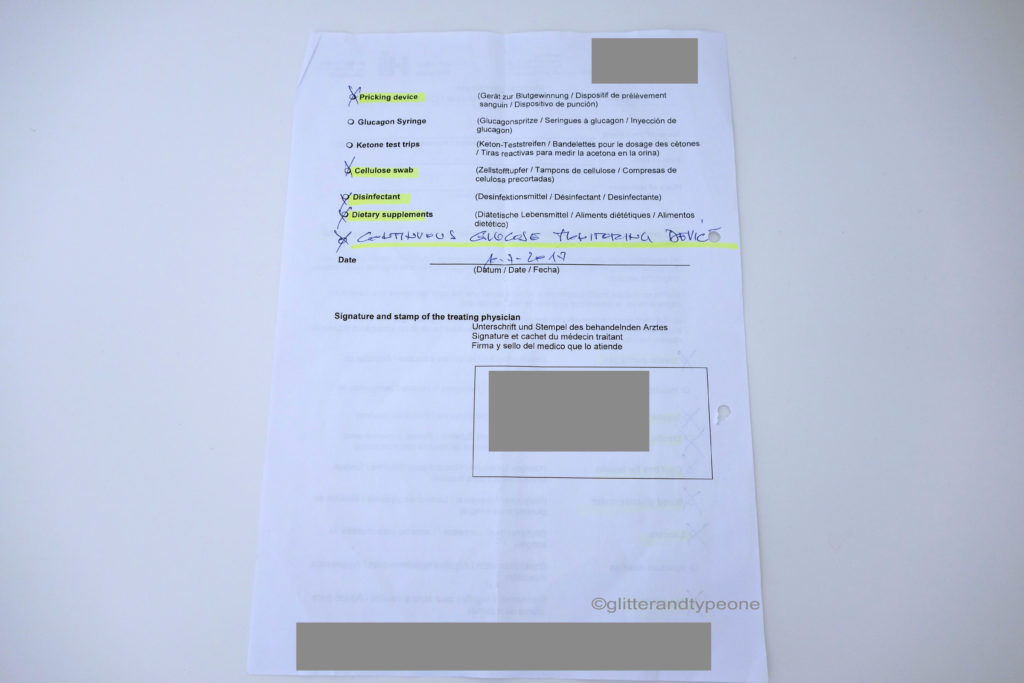 medical certificate back airport diabetes