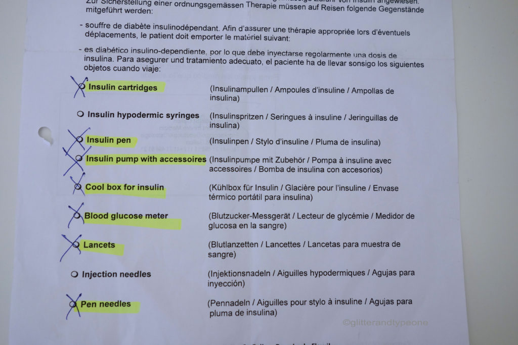 medical certificate close up